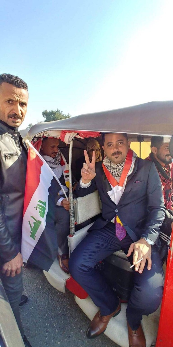 حضور بالأكفان.. شاهد كواليس أول جلسة للبرلمان العراقي الجديد