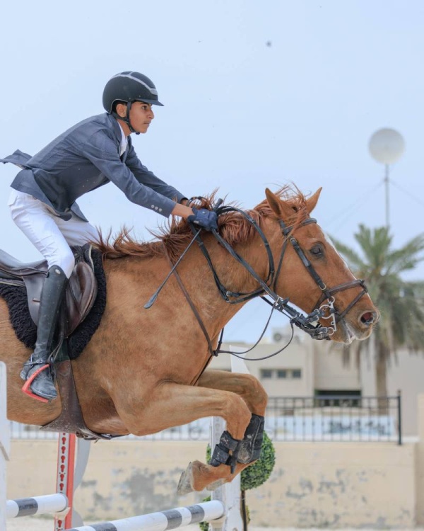 سلطان الرميحي يحقق لقبي الناشئين في بطولة ألبا لقفز الحواجز