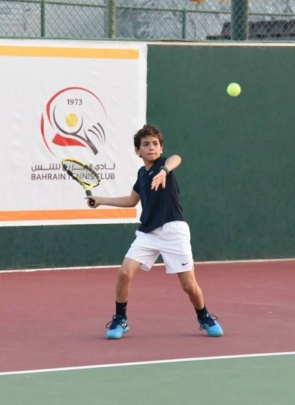فوز الدوسري وريان فى بطولةBBK المفتوحة للناشئين بنادي البحرين للتنس