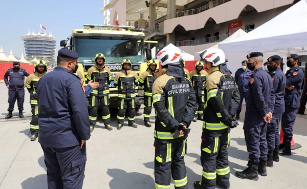 نائب رئيس الأمن العام يتفقد الاستعدادات الأمنية لاستقبال سباق الفورمولا1 في الحلبة