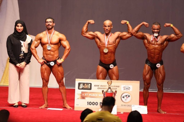 اقبال واسع وحماس جماهيري كبير بأولى نسخ بطولة خالد بن حمد لكمال الأجسام