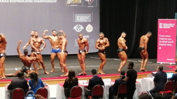 اقبال واسع وحماس جماهيري كبير بأولى نسخ بطولة خالد بن حمد لكمال الأجسام