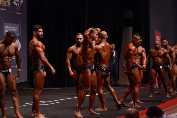 اقبال واسع وحماس جماهيري كبير بأولى نسخ بطولة خالد بن حمد لكمال الأجسام