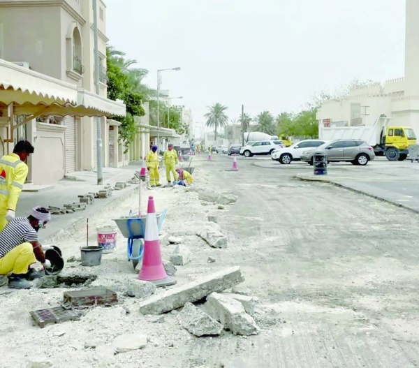 انتهاء المرحلة الأولى من تطوير طرق وشوارع ثانية المحرق