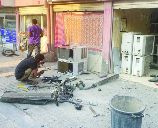 انتشار محلات تجميع السكراب بين المناطق السكنية