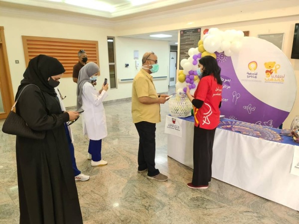 "ابتسامة" تطلق منصات توعوية بمرض سرطان الأطفال بمجمع السلمانية و4 مراكز صحية