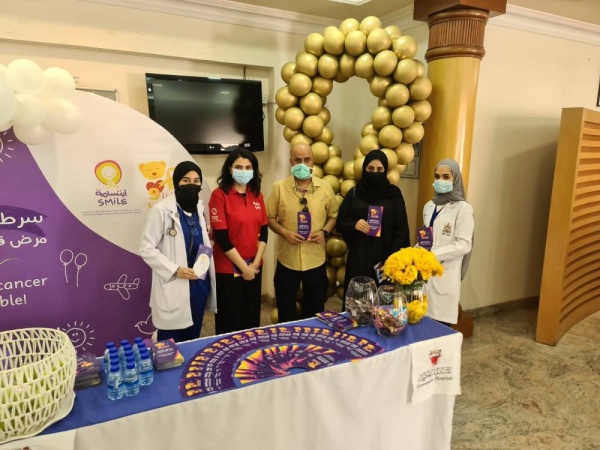 "ابتسامة" تطلق منصات توعوية بمرض سرطان الأطفال بمجمع السلمانية و4 مراكز صحية