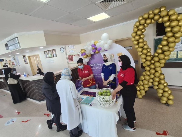 "ابتسامة" تطلق منصات توعوية بمرض سرطان الأطفال بمجمع السلمانية و4 مراكز صحية