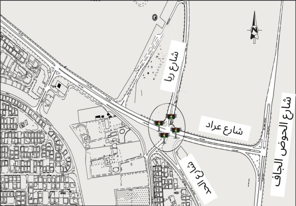 «الأشغال»: تعديل نظام الإشارة الضوئية الواقعة على شارع عراد مع شارع ريا في منطقة الحد