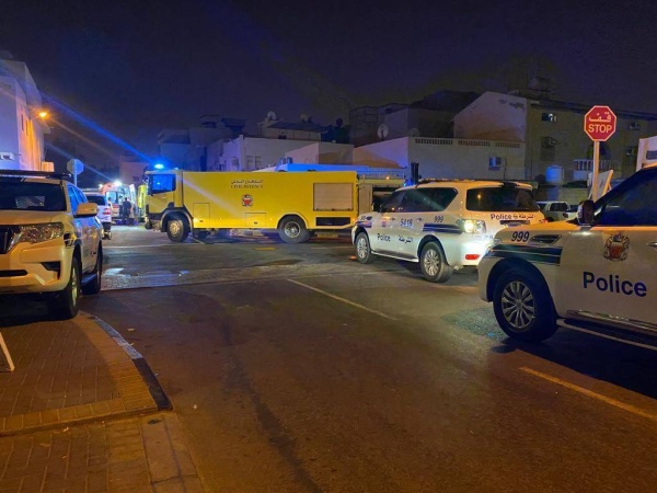 "الدفاع المدني " : وفاة شخص وانقاذ خمسة أشخاص في حريق بمنزل في مدينة عيسى