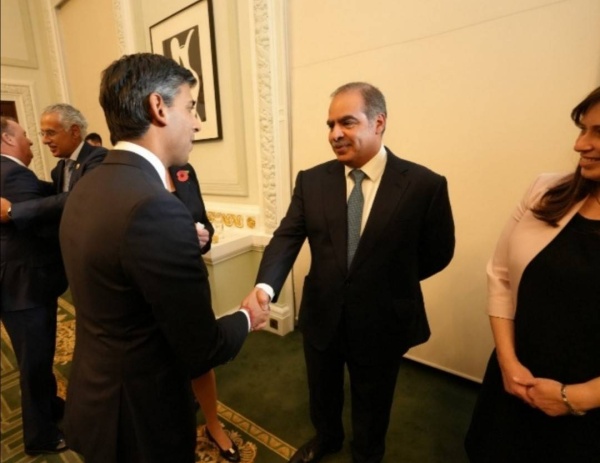 سفير البحرين لدى المملكة المتحدة يحضر احتفال الذكرى السنوية الثانية للاتفاقيات الإبراهيمية