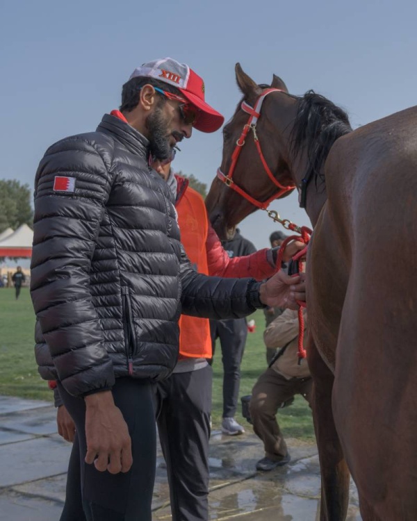 نيابة عن الملك.. عبدالله بن حمد يتوج ناصر بن حمد بطلاً لكأس جلالة الملك للقدرة لمسافة 160 كم