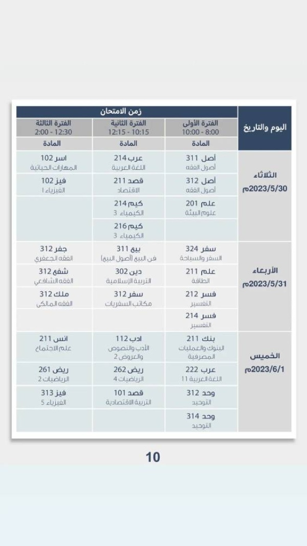 بالصور.. تعرف على مواعيد الامتحانات النهائية للفصل الثاني لجميع المراحل