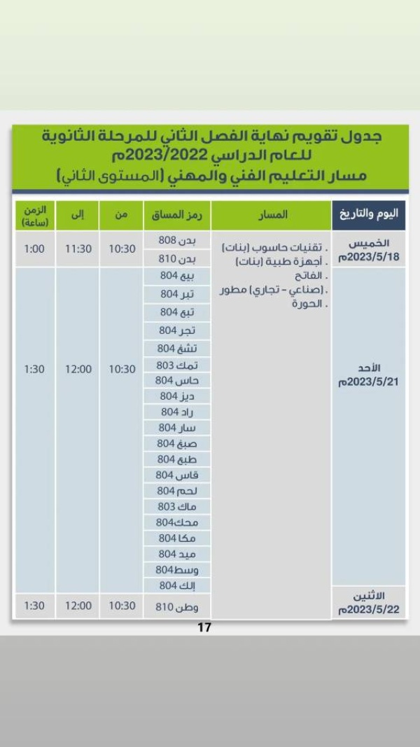 بالصور.. تعرف على مواعيد الامتحانات النهائية للفصل الثاني لجميع المراحل