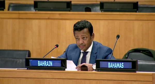 المندوب الدائم للبحرين لدى الأمم المتحدة يشارك في اجتماع المفاوضات الحكومية الدولية