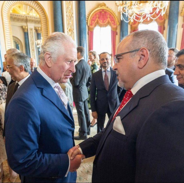 الملك يحضر حفل الاستقبال الذي أقيم بمناسبة تتويج الملك تشارلز الثالث ملكاً للمملكة المتحدة