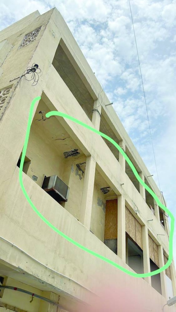 الدوسري: عمارة رقم 880 بالبديع معرضة للانهيار في أي وقت