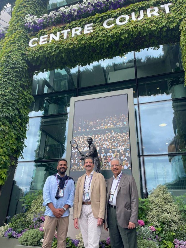 عبدالعزيز بن مبارك والمقلة يحضران نهائي ويمبلدون للتنس