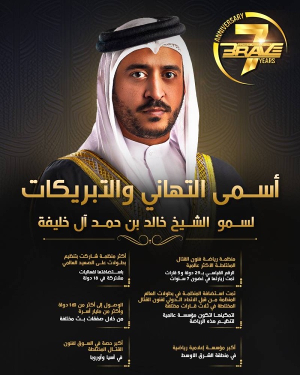 منظمة BRAVE CF لفنون القتال المختلطة: منظمة بحرينية تعانق حدود العالمية