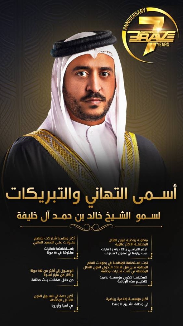 منظمة BRAVE CF لفنون القتال المختلطة: منظمة بحرينية تعانق حدود العالمية