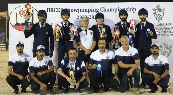 فريق وزارة الداخلية لقفز الحواجز يحقق المركز الأول في المسابقة الكبرى في بطولة الاتحاد الملكي للفروسية وسباقات القدرة