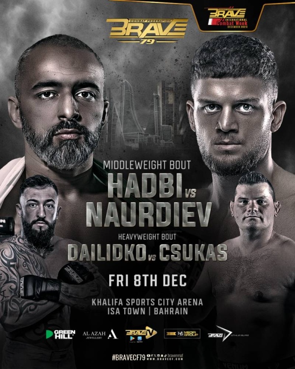 ضمن فعاليات أسبوع بريف الدولي للقتال 2023.. الإثارة والحماس تتواصل بـ BRAVE CF 79.. الجمعة