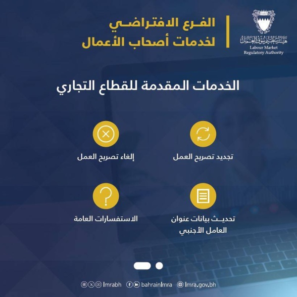 هيئة تنظيم سوق العمل تطلق الفرع الافتراضي لخدمات أصحاب الأعمال