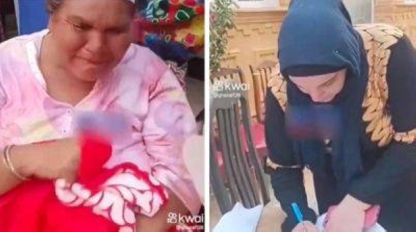 انهيار سيدة بعد أن قررت ابنتها تركها في دار للعجزة (فيديو)