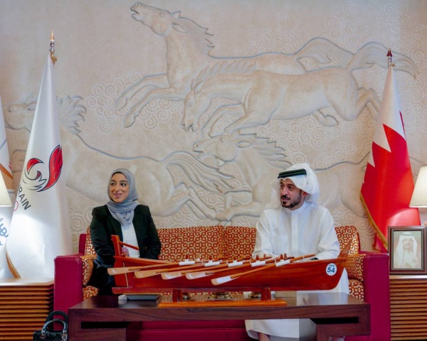 خالد بن حمد يطلع على آخر التحضيرات لاستضافة جولة دي بي ورلد العالمية للجولف