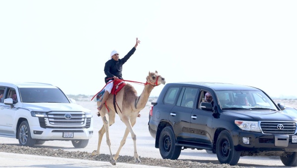 فريق &laquo;الكري&raquo; يواصل تألقه في سباق الهجن التراثي الثاني للركبي البشري