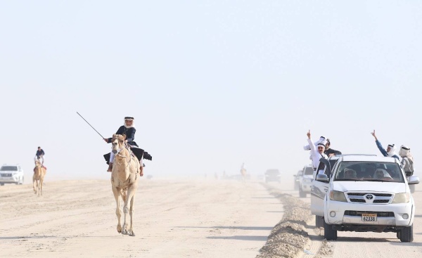 فريق &laquo;الكري&raquo; يواصل تألقه في سباق الهجن التراثي الثاني للركبي البشري