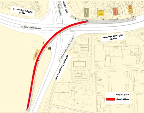 "الأشغال": غلق المسار الأيمن على كوبري أم الحصم باتجاه الجنوب