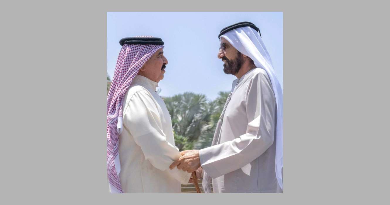الملك يبحث العلاقات البحرينية الإماراتية مع محمد بن راشد