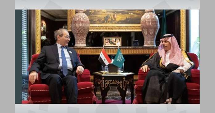 وزير الخارجية السعودي يلتقي وزير خارجية سوريا
