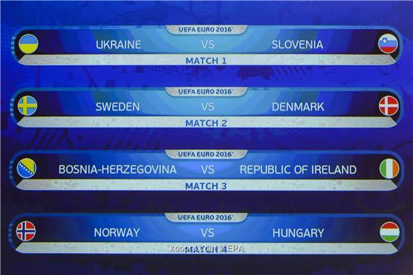 ملامح المنافسة تتضح في قرعة  الملحق المؤهل ليورو 2016