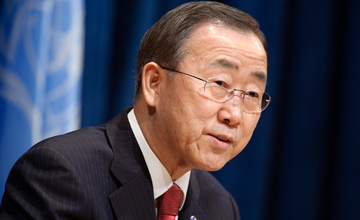 بانكي مون  يطالب بوقف العنف في افريقيا الوسطى واستئناف العملية السياسية