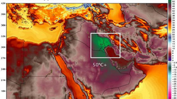 الكويت تسجل أعلى درجة حرارة في تاريخ الأرض