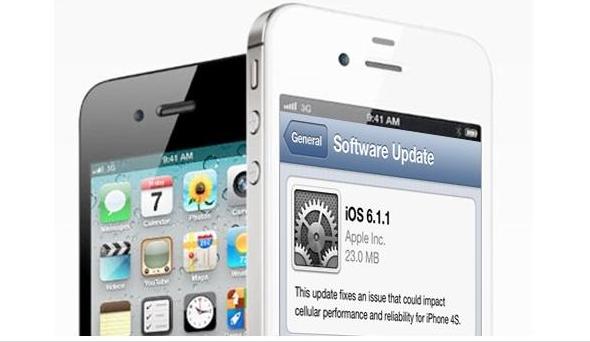 آبل تطلق نسخة iOS 6.1.1 لحل مشاكل آيفون 4S مع شبكات 3G