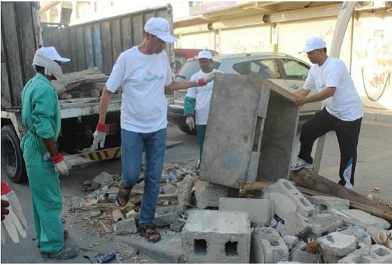 بلدية الشمالية: إزالة 100 طن من انقاض ومخلفات البناء