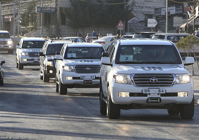 فريق خبراء الأمم المتحدة حول الاسلحة الكيميائية يصل دمشق