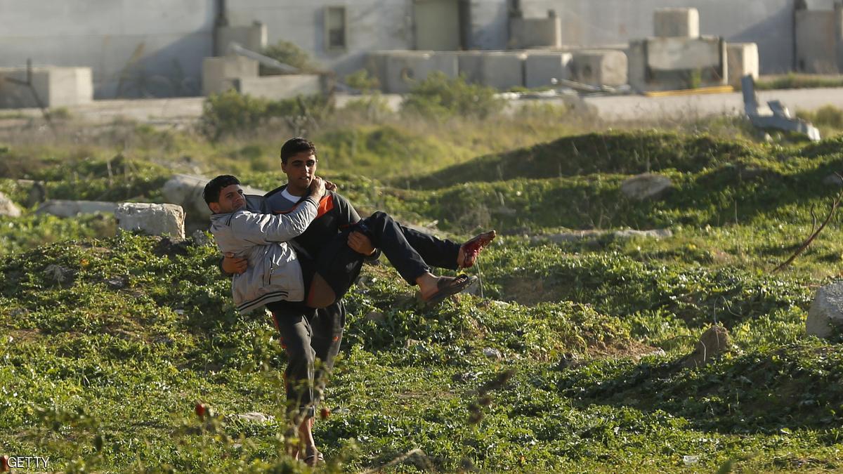 إصابات بين الفلسطينيين خلال مواجهات في غزة