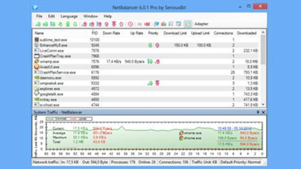 إطلاق برنامج Netbalancer لمعرفة أكثر البرامج استهلاكاً للإنترنت