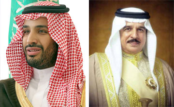 الملك يتبادل تهاني العيد مع ولي ولي العهد‎ السعودي