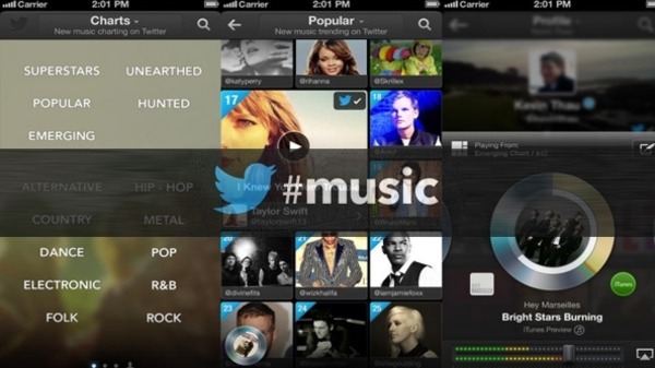 تويتر يحدث تطبيق music# لنظام iOS بمزايا جديدة