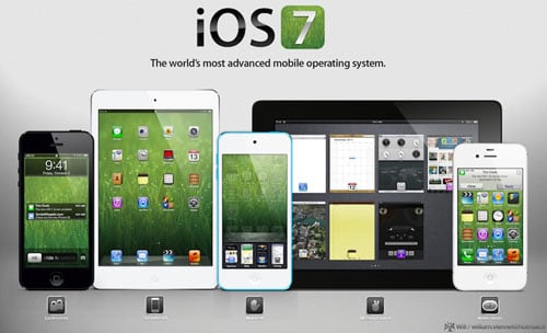 iOS 7 يتيح رفع الصور والفيديو إلى فليكر وفيميو