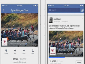 خدمة جديدة من فيسبوك لجمع التبرعات