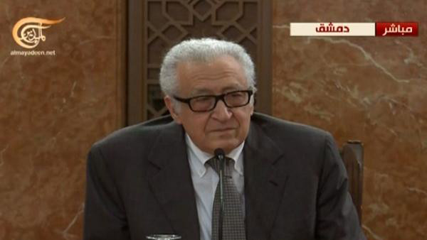 الإبراهيمي: مؤتمر جنيف 2 لن يعقد بدون المعارضة السورية