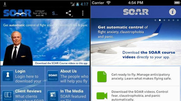 تخلص من رهاب الطيران بمساعدة آيفون وأندرويد