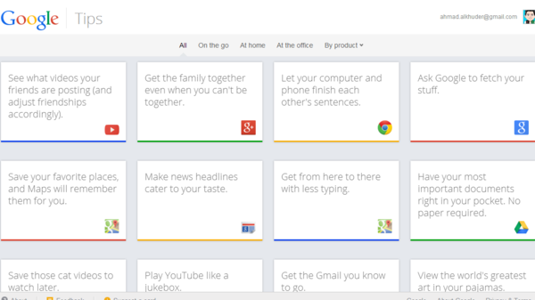 جوجل تطلق موقع النصائح Google Tips