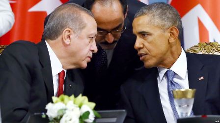 أوباما يتفق مع أردوغان على إخراج داعش من الرقة